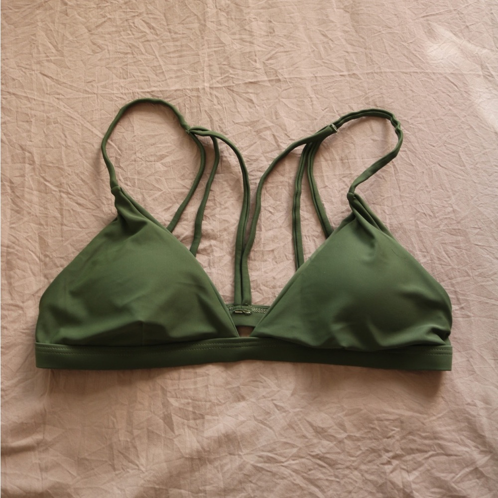 Green bikini top